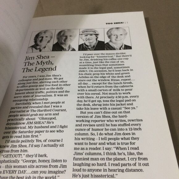 Too Shea Jim Shea Hartford Courant Humor Essays Book Regional Connecticut Writer - Picture 5 of 5